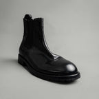 Washed Polished Leather Chelsea Boots