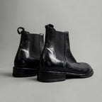 Washed Polished Leather Chelsea Boots