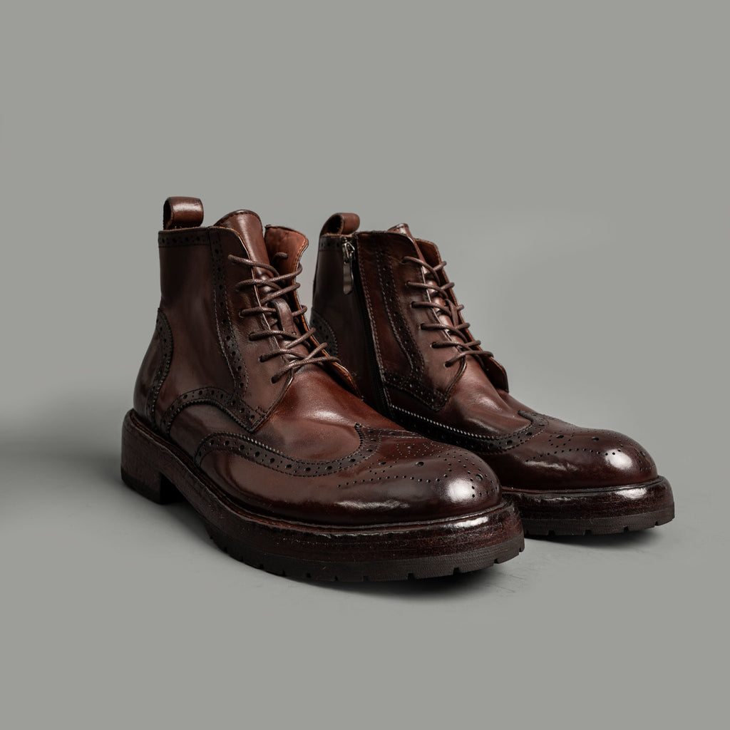 Goodyear Welted Wingtip Brogue Boots