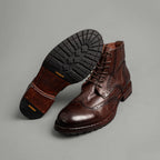 Heritage Brown Washed Leather Martin Boots