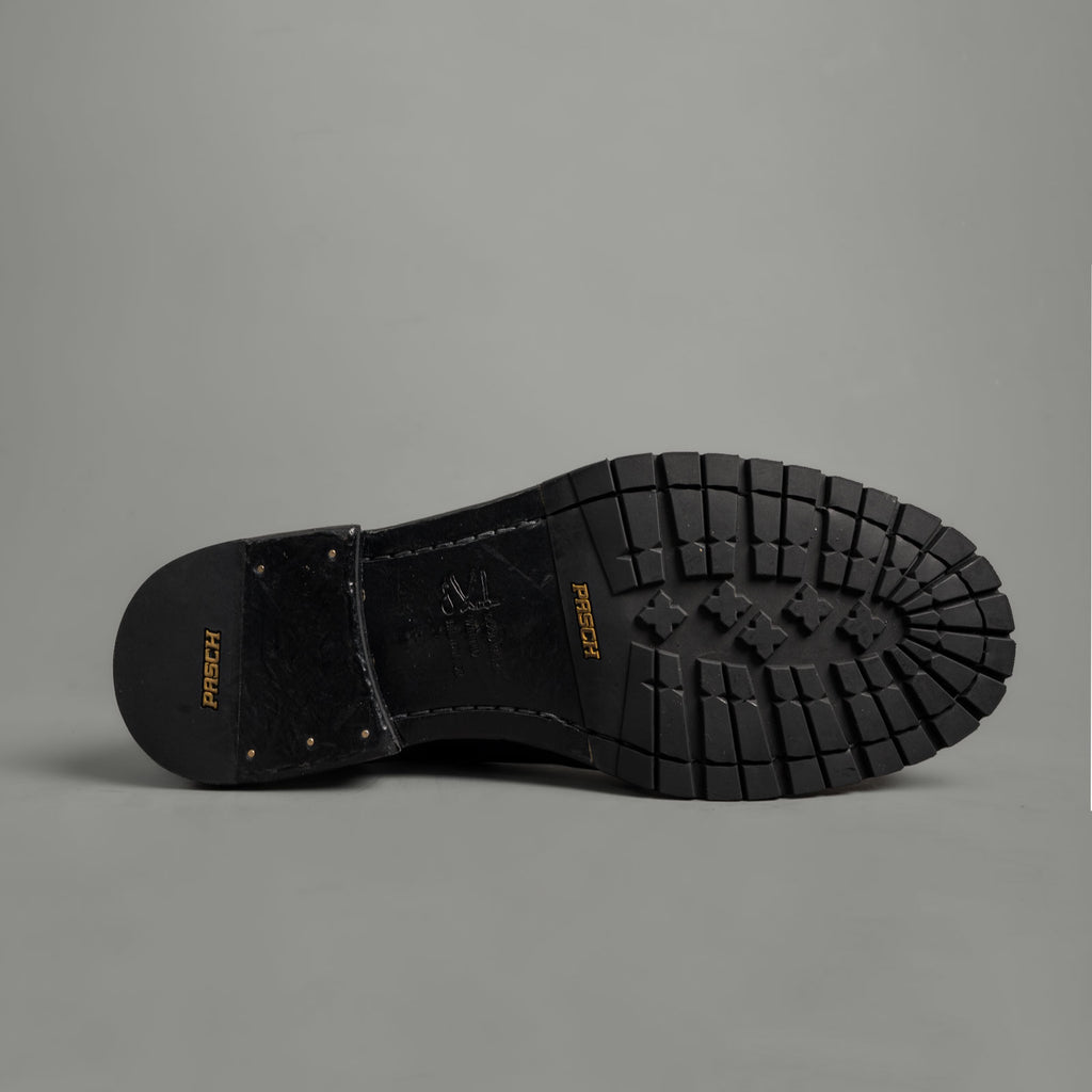 Midnight Navy Washed Leather Derby Shoes