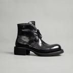 Washed Shell Cordovan Chelsea Boots Black