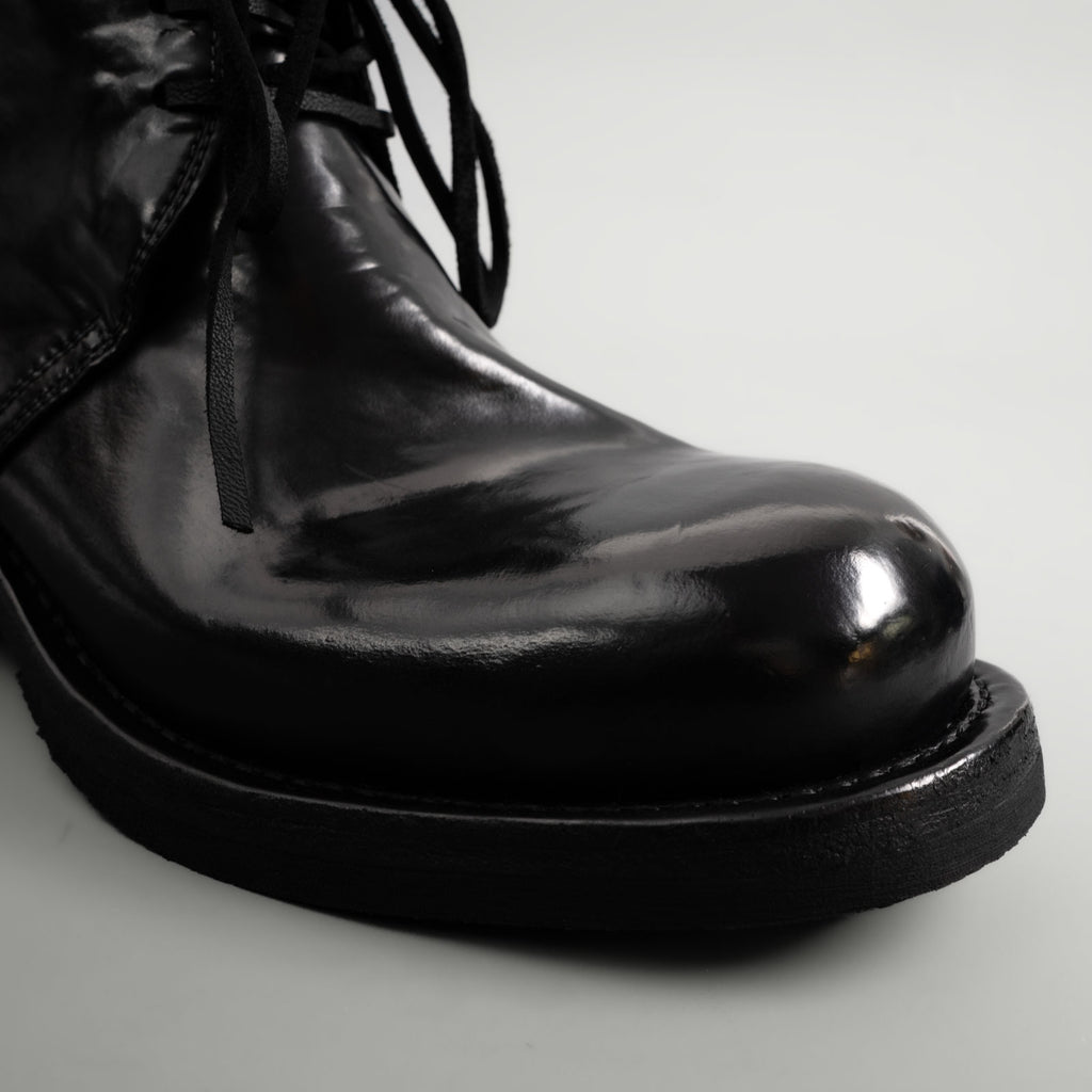 Washed Shell Cordovan Chelsea Boots Black