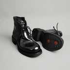 Washed Shell Cordovan Chelsea Boots Black