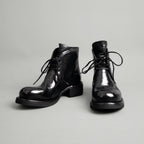 Washed Shell Cordovan Chelsea Boots Black