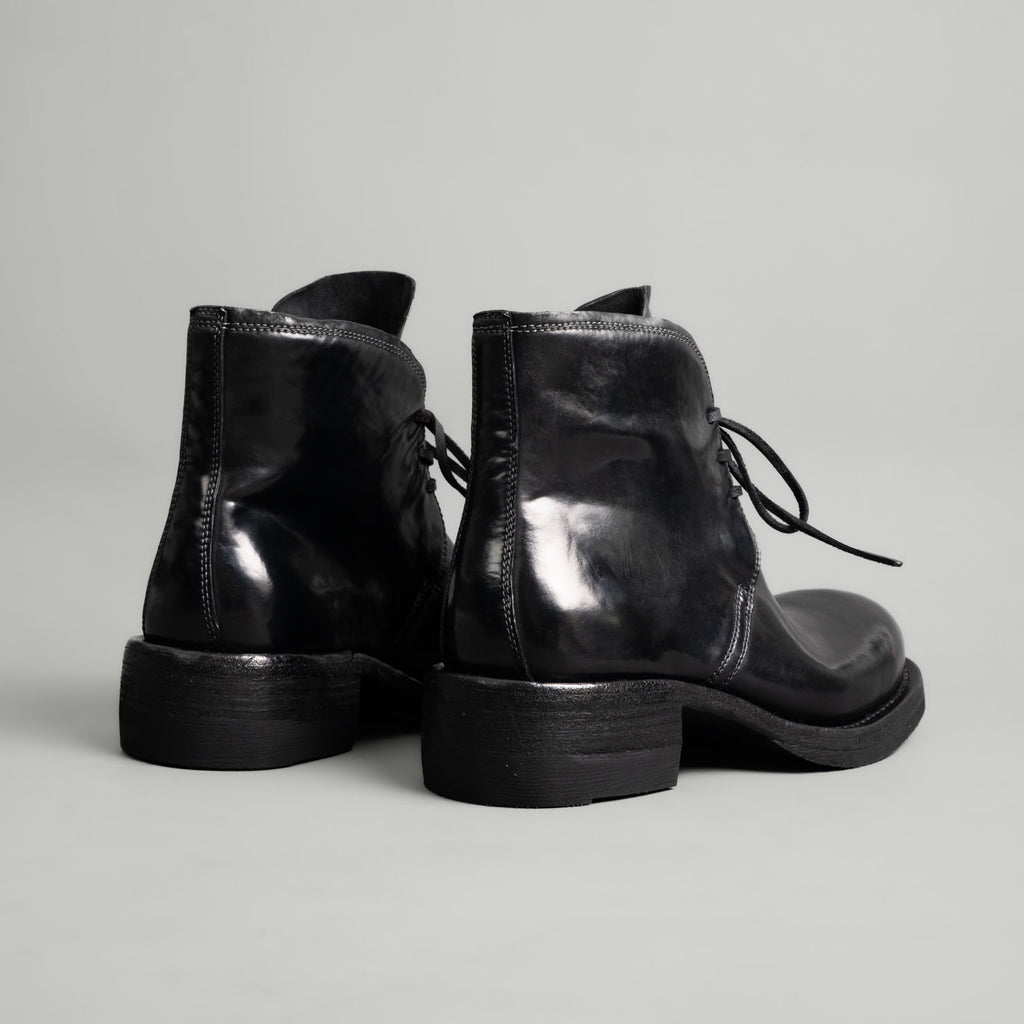 Washed Shell Cordovan Chelsea Boots Black