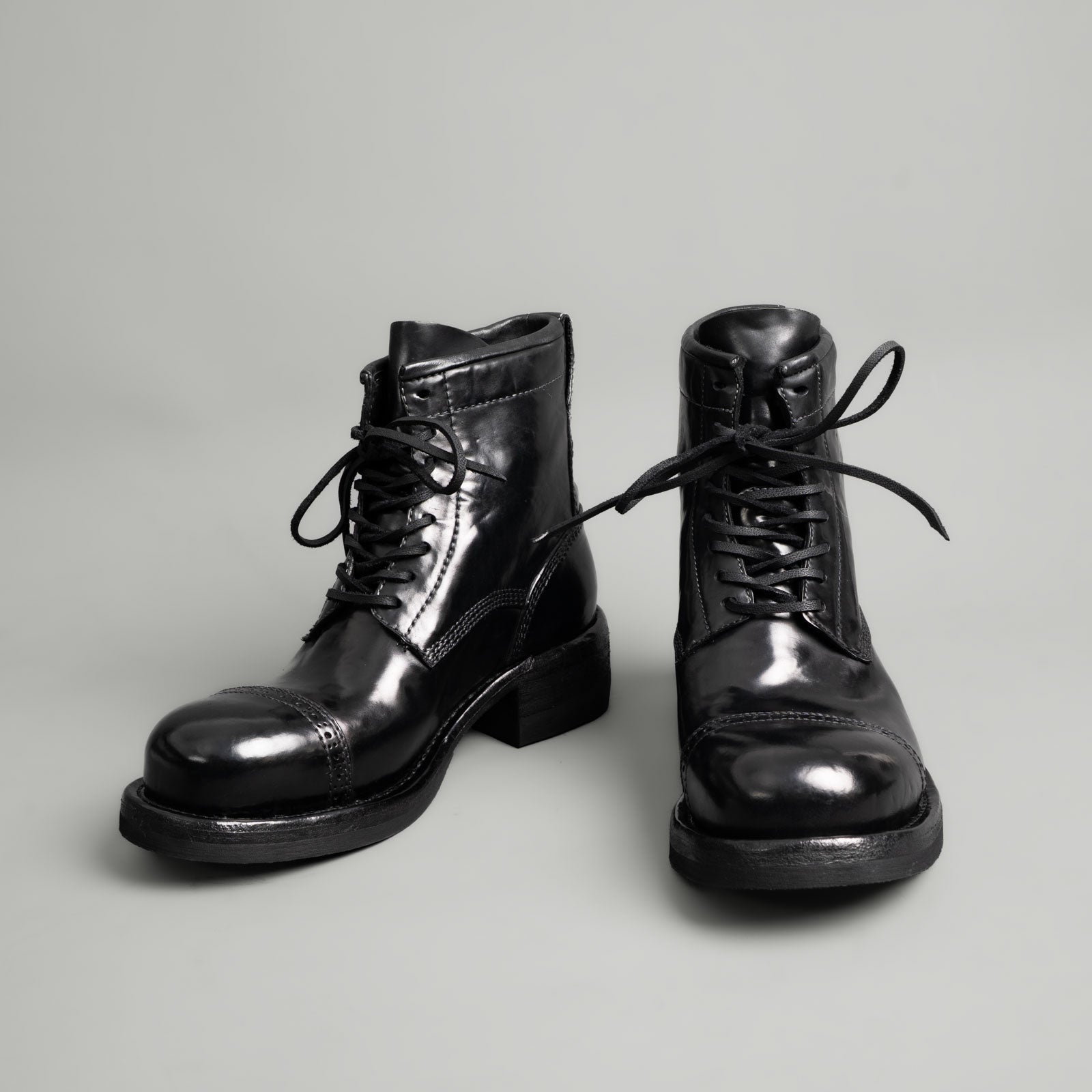 Brogue Cap Toe Cordovan Boots