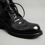 5-Eyelet Washed Cordovan Boots Black