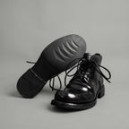 5-Eyelet Washed Cordovan Boots Black