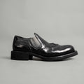 Black Cordovan Brogue Slip-On